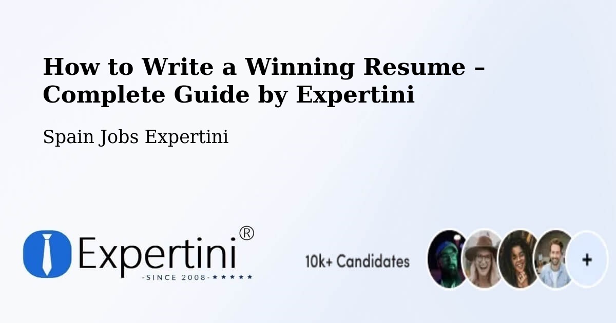 Resume Writing Guide for Job Seekers – Cedillo - Cedillo, Spain Jobs Expertini